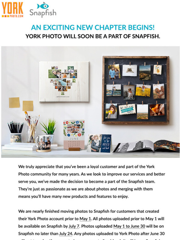 NEARLY HERE: We’re joining the Snapfish family