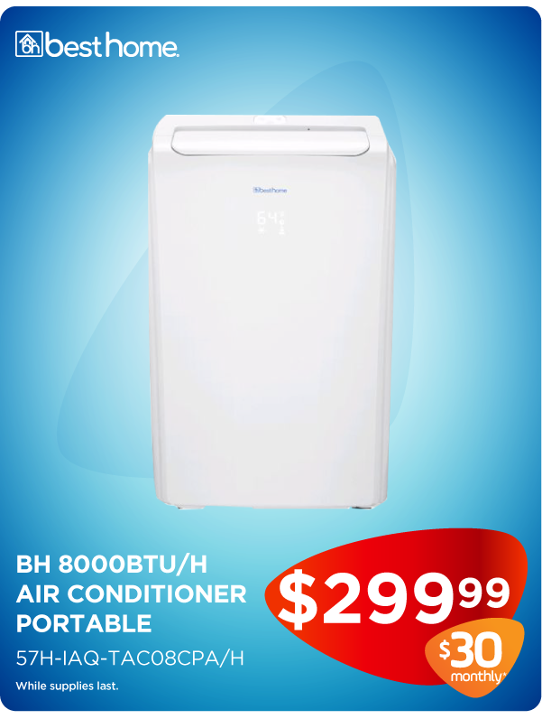 Tools Best Home TAC08CPA/H 8,000 BTU Portable Air Conditioner Air