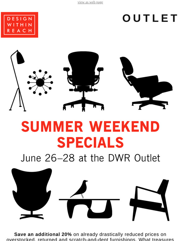Design Within Reach DWR Outlet Extra 20 Off Milled