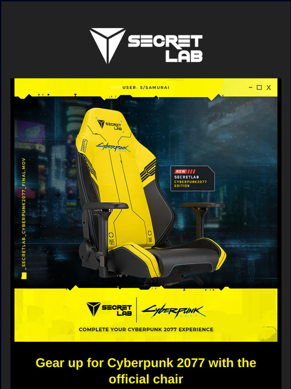 Secretlab: The Secretlab Cyberpunk 2077 Edition: Available now in limited quantities | Milled