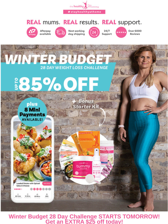 The Healthy Mummy 408 cal devilled sausages Inspiring 25kg