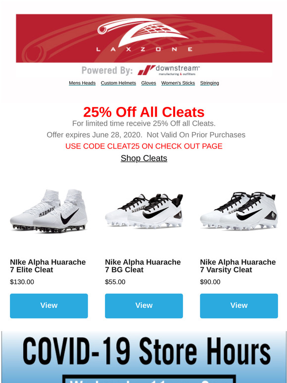 25% Off All Ceats At Lax Zone