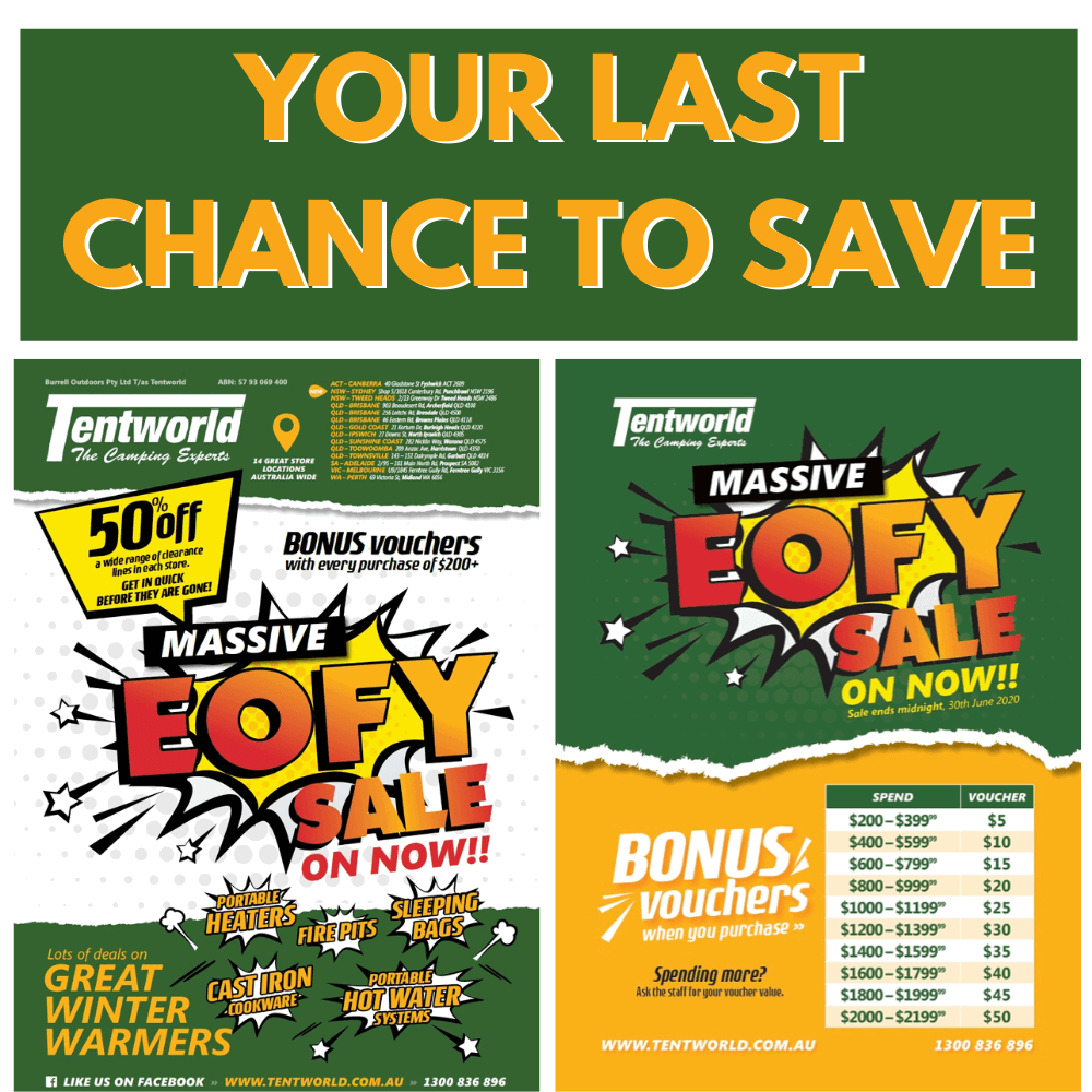 EOFY Camping Sale - Grab A Deal Now 