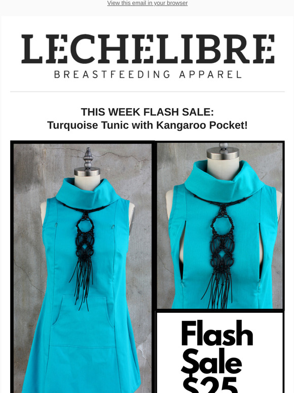 FLASH SALE! Turquoise Tunic $25!