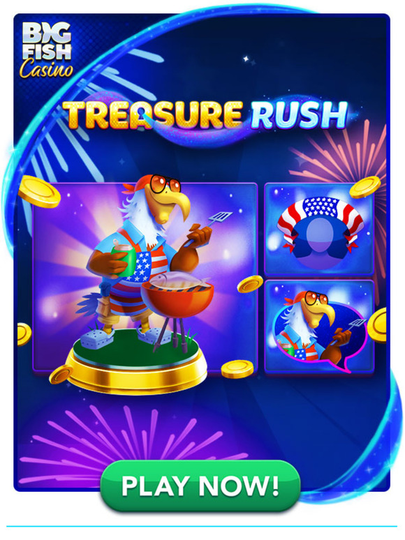 Big Fish Fr ⭐NEW Treasure Rush FREEBIE🦅 Milled
