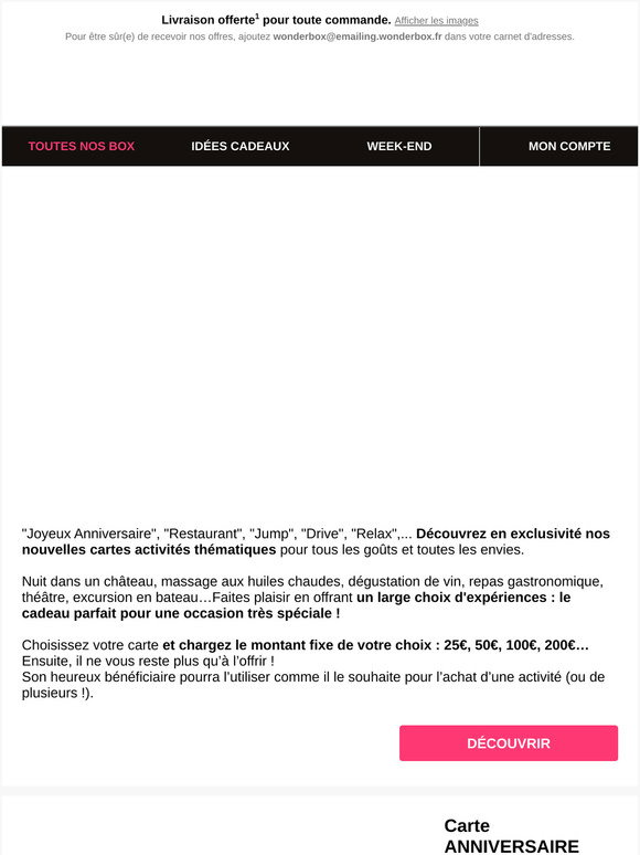 Wonderbox Du Nouveau Chez Wonderbox Milled