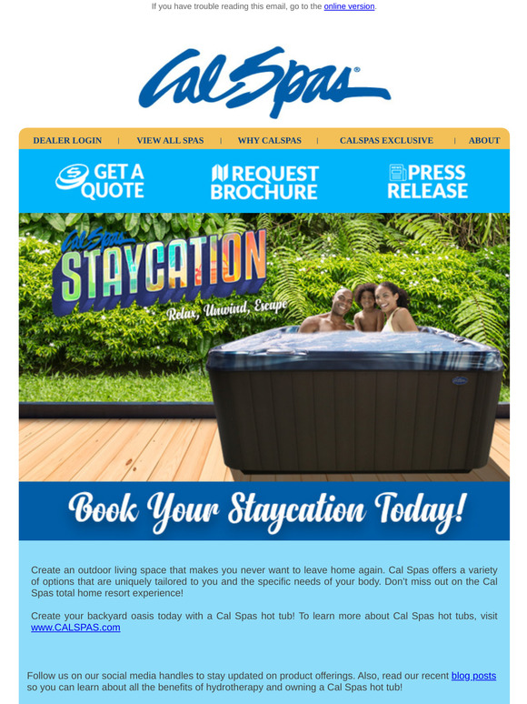 Book Your Staycation Today!
