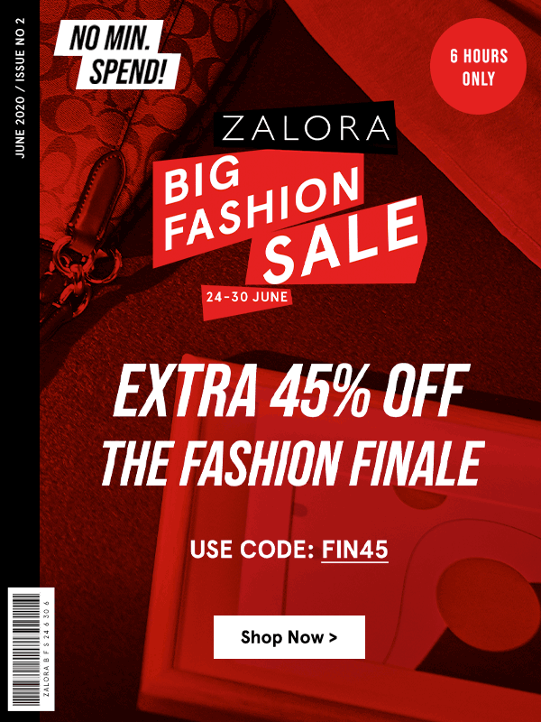 Zalora Sg Big Fashion Sale Grand Finale Extra 45 Off Milled