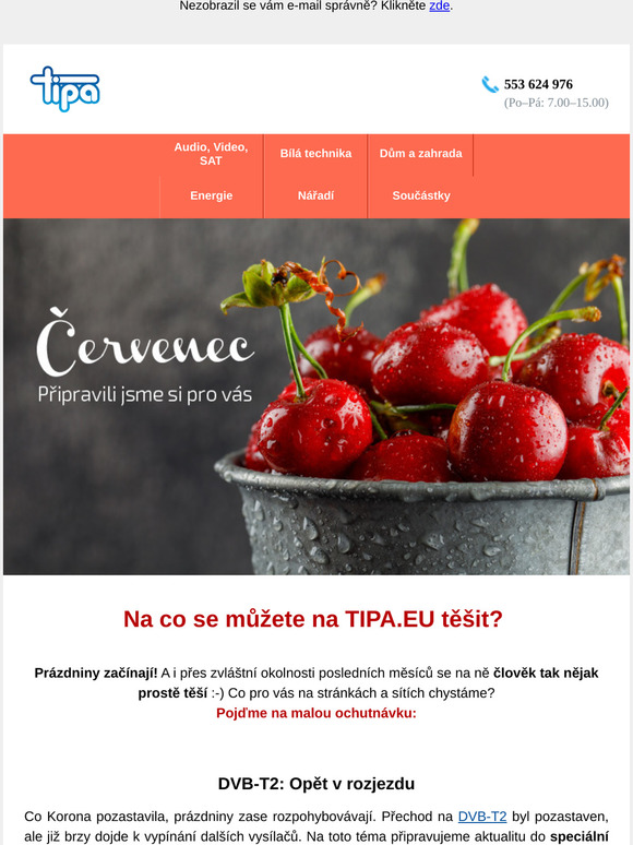 Chcete vědět, co chystáme v červenci?