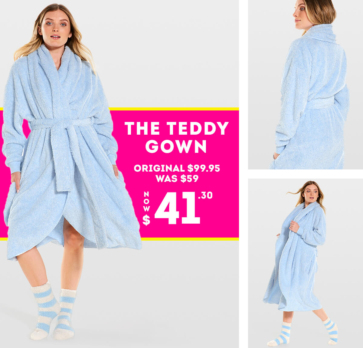 Peter alexander long teddy gown Clearance