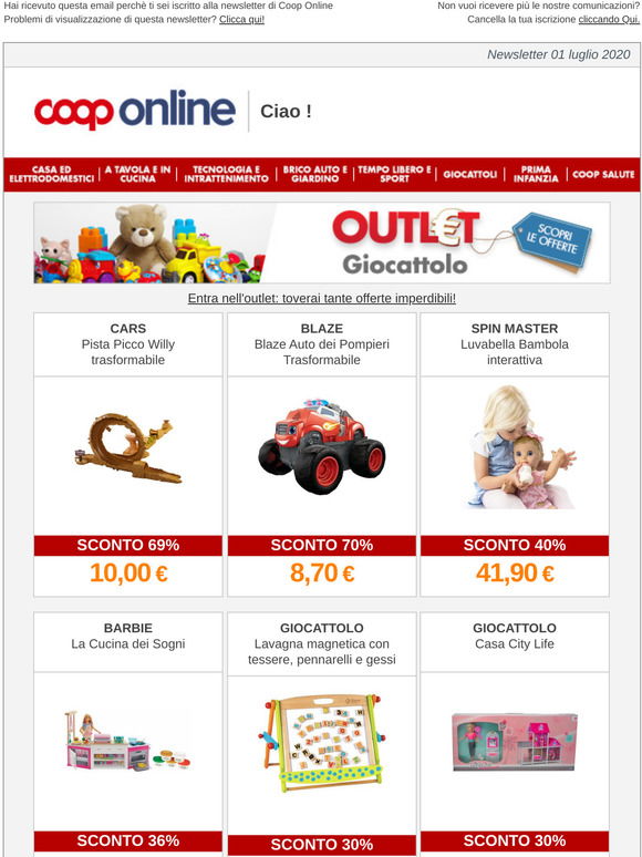 Coop: OUTLET: giochi fino a -70%!