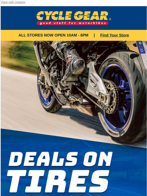 Cycle Gear Direct SAVE on tires AND get them installed! Milled