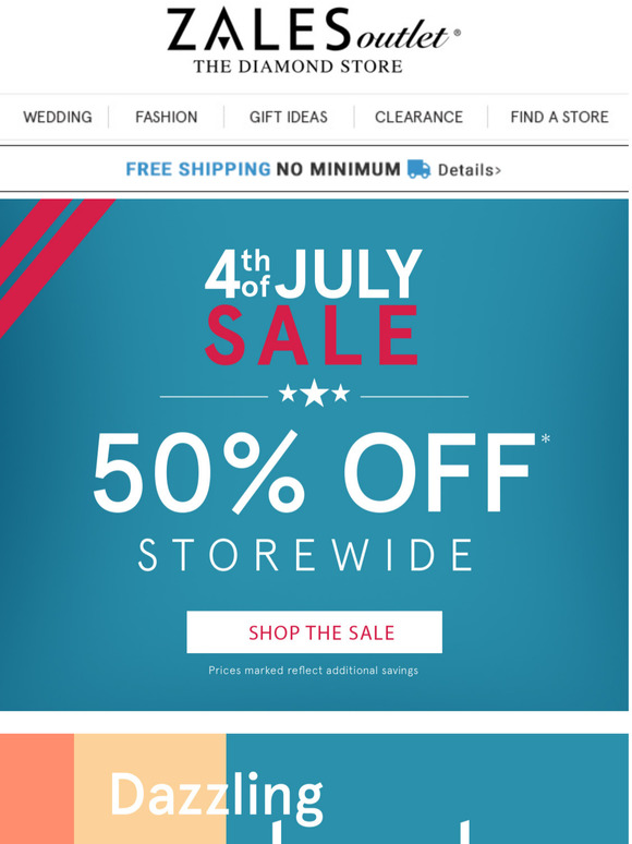 Zales Outlet 4th of July Sale 50 Off Storewide Milled