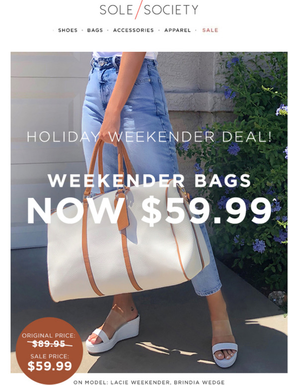 Sole society clearance candice weekender