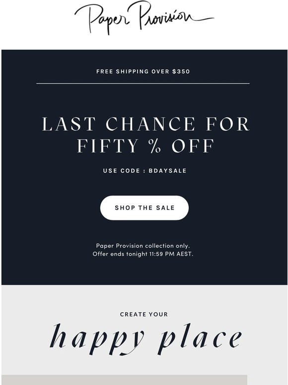 Last Chance! 50% Off ends today!