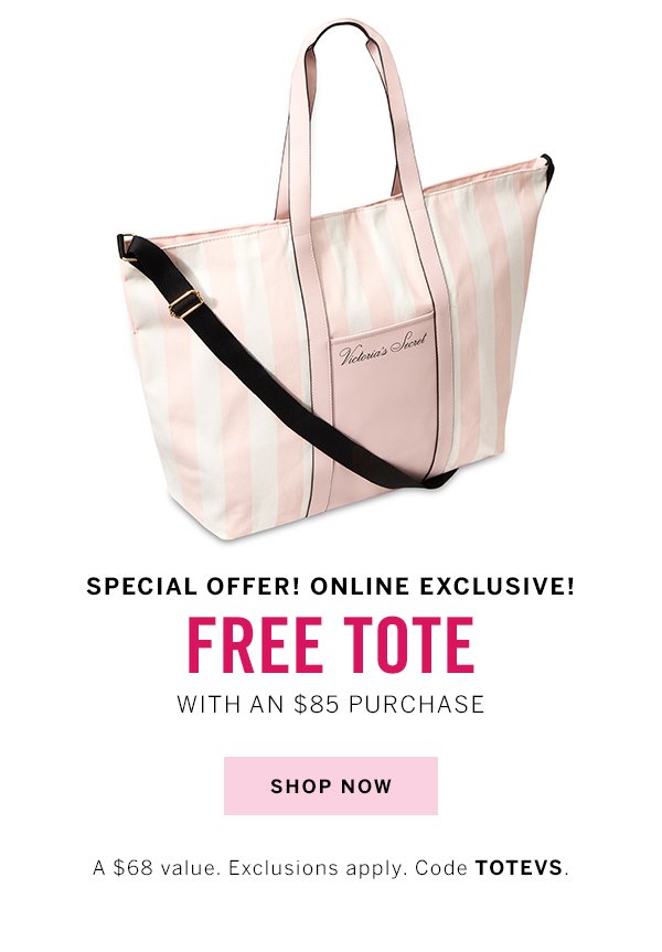 Victoria's Secret Stripe Weekender Tote Bag 