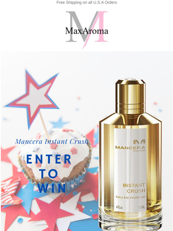Happy 4th of July ⚠Giveaway Alert⚠Mancera Instant Crush Perfume 