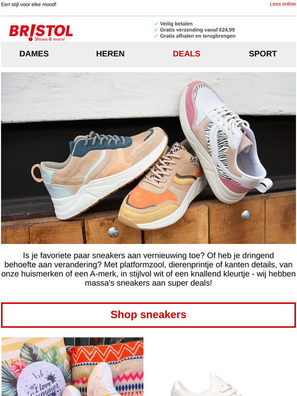 Blauwe THE HOFF BRAND Lage sneakers BRISTOL | Omoda