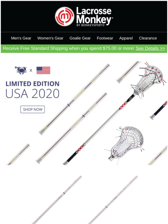 LacrosseMonkey 🔴⚪🔵 ECD Lacrosse limited edition Fourth of July