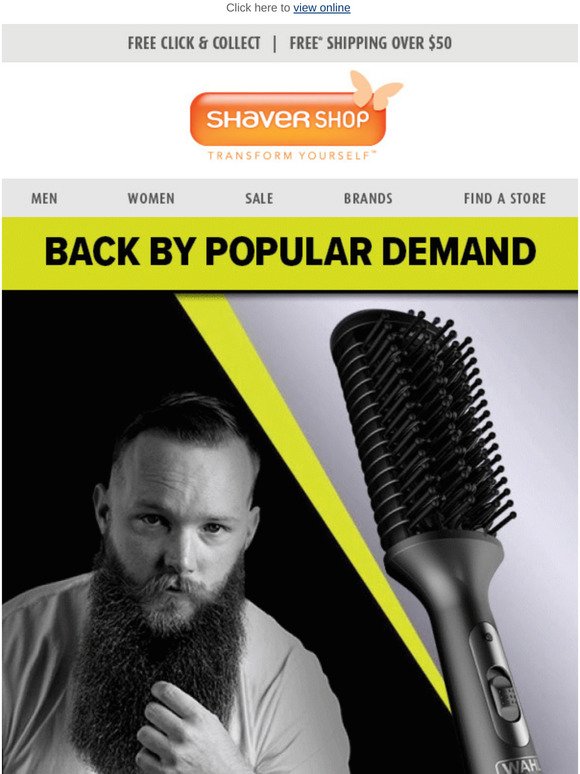 beard brush shaver shop