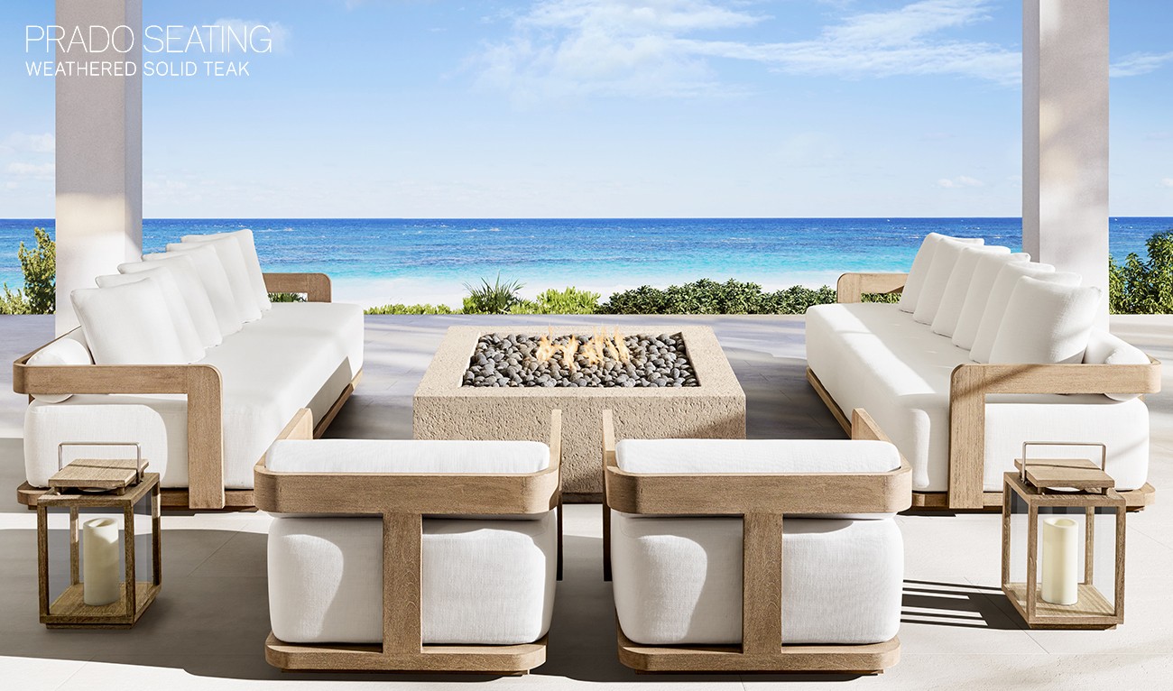 Restoration Hardware Introducing the Prado Outdoor Collection Milled