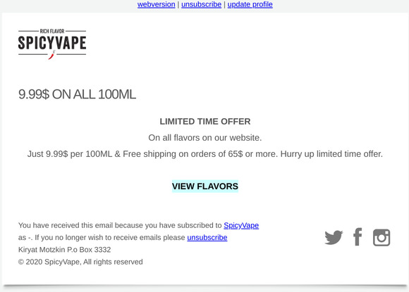 Summer Deal On SpicyVape