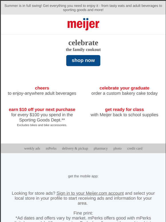 Meijer Celebrate the Best of Summer + Custom Cakes & More Milled