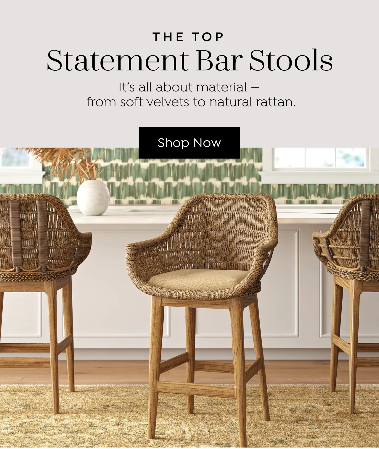 Joss Main Statement Bar Stools Milled