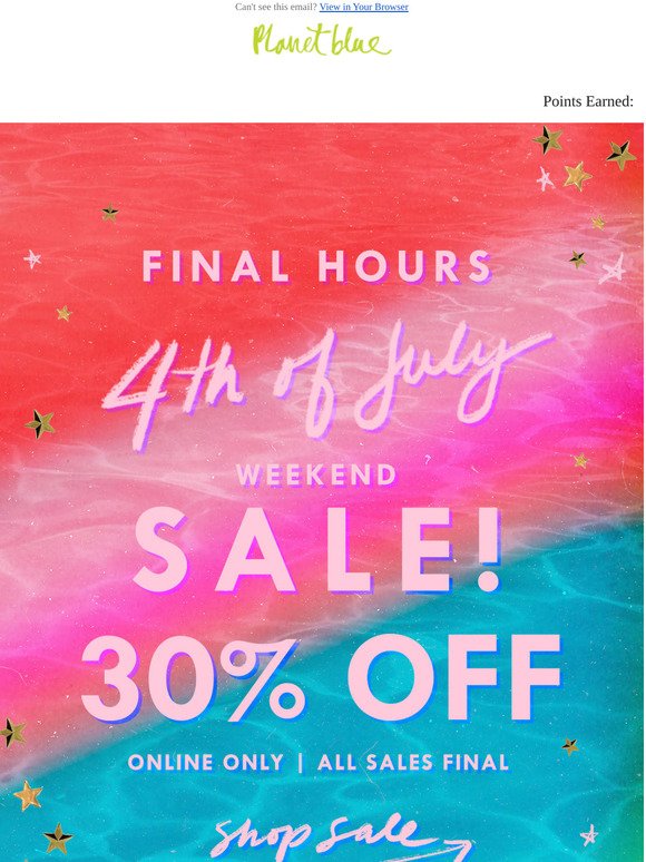 30% Off : Final Hours!