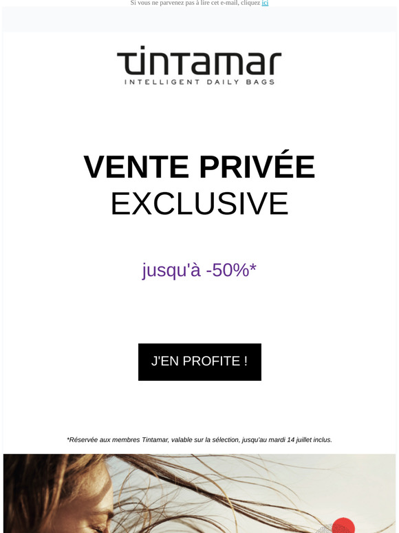 Jusqu'à -50% : Ne ratez pas la VENTE PRIVÉE Tintamar !