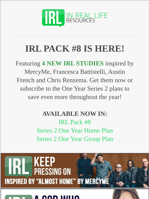 IRL Pack 8 Is Here - 4 New Studies Available Now
