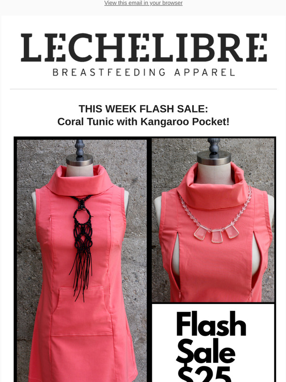 FLASH SALE! Coral Summer Tunic $25!