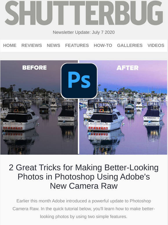 Shutterbug Newsletter: Food Photography Tricks; 5 Best Photo Bags; Why Your Images Aren't Sharp