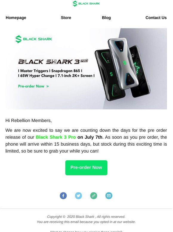 The Black Shark 3 Pro is coming now!