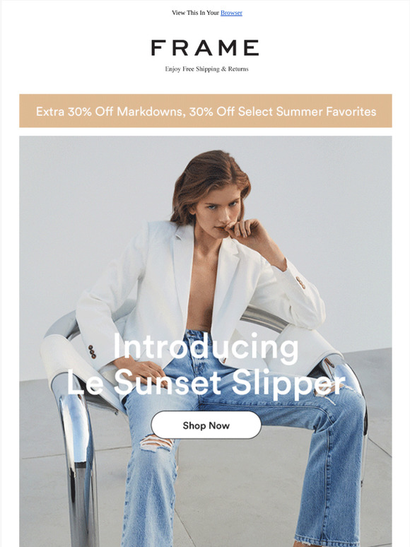 frame le sunset slipper