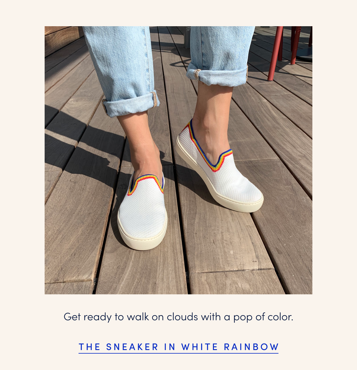 rothys white rainbow