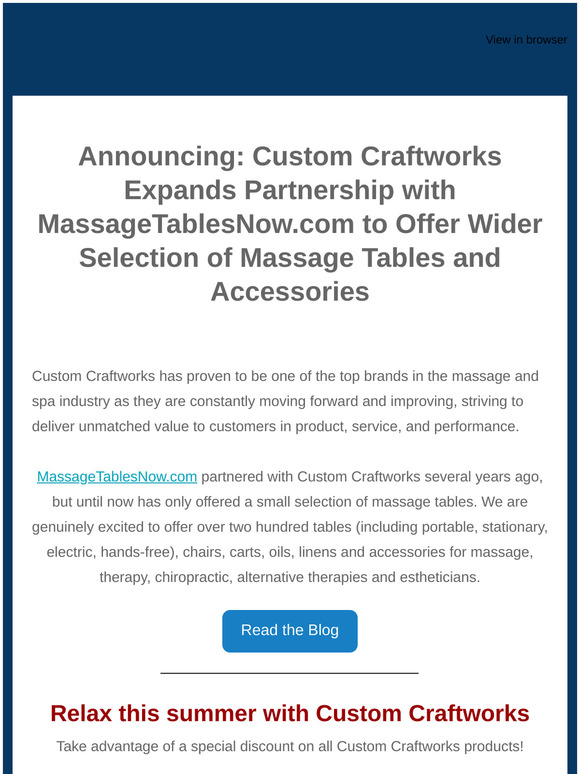 Kickoff! Lots of NEW items from Custom Craftworks. And Check out our Summer Giveaway!