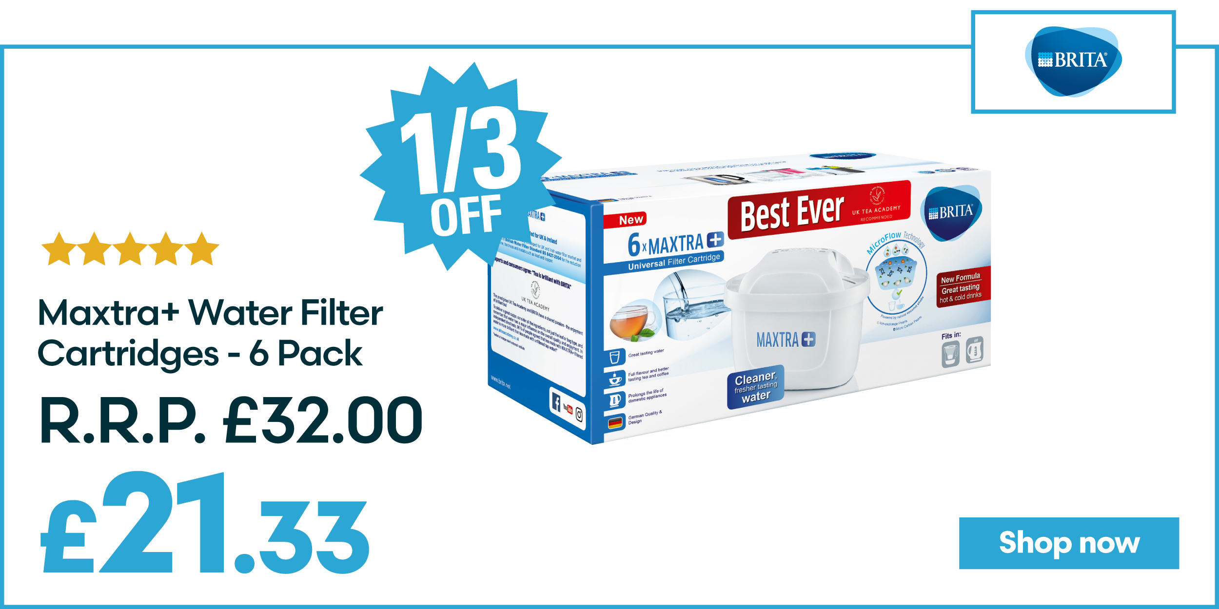 robert dyas Enjoy clearer, purer water with Brita Milled