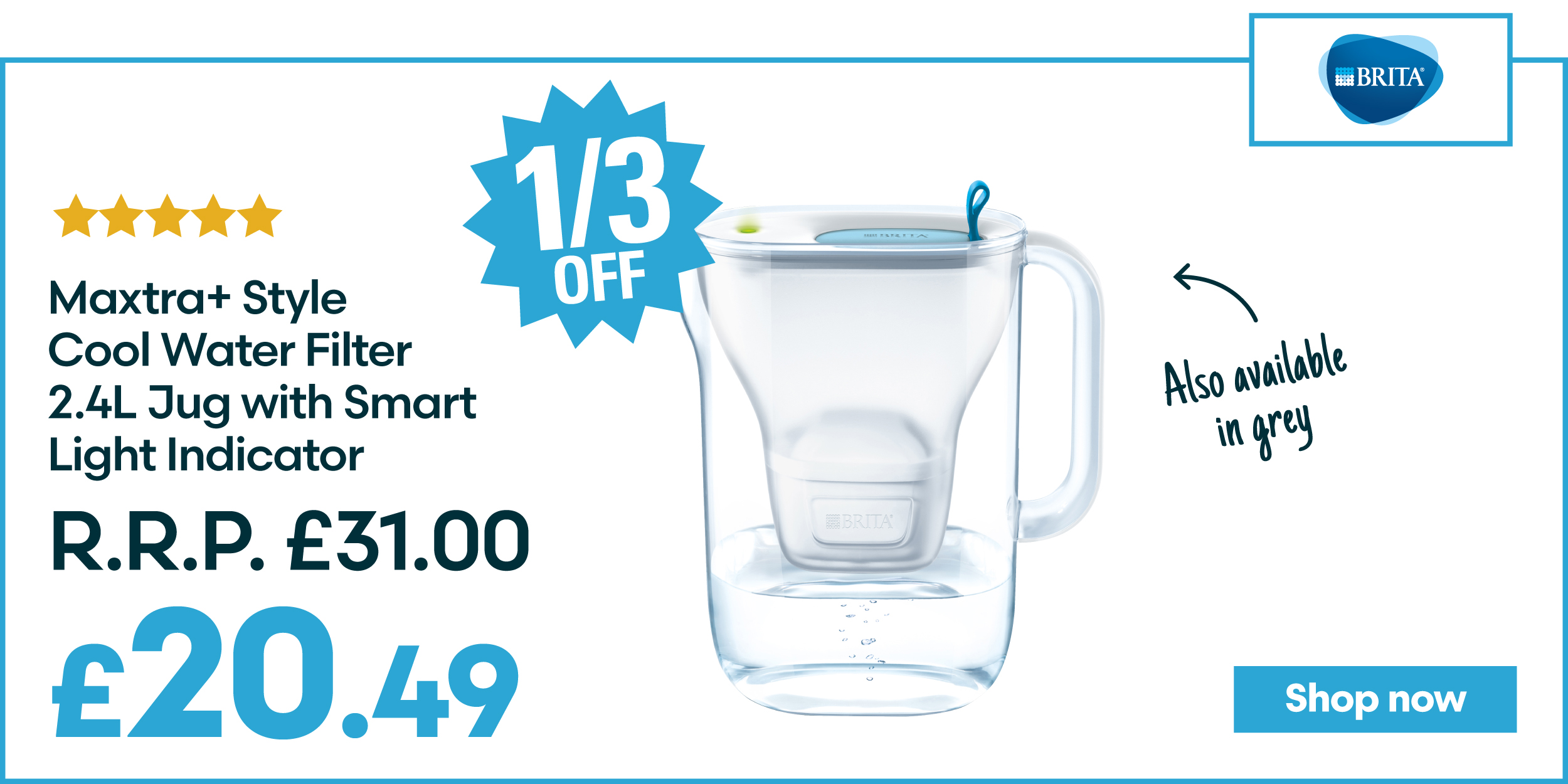 robert dyas Enjoy clearer, purer water with Brita Milled