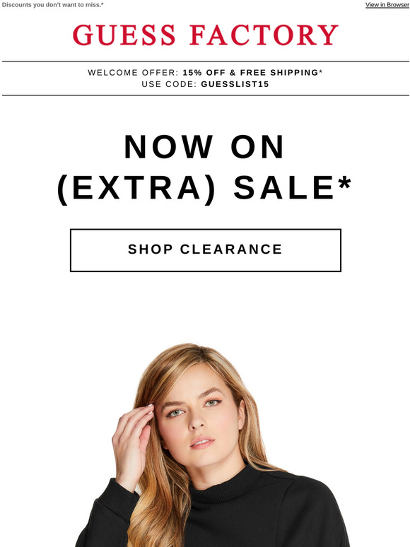 promo code for guess factory canada