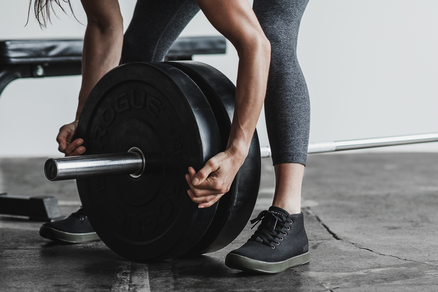 nobull black canvas trainer