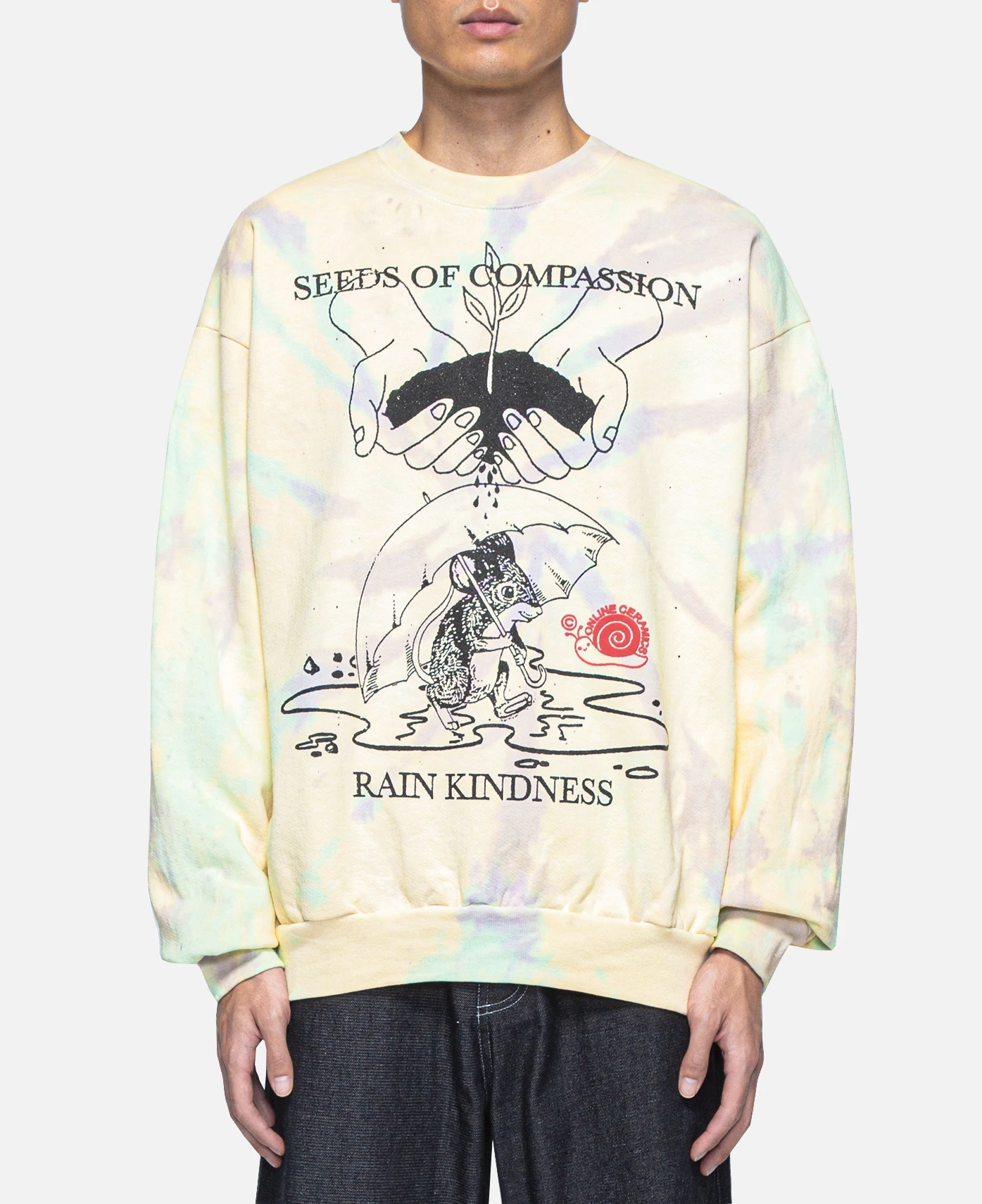 Seeds of compassion rain kindness sweatshirt Clearance