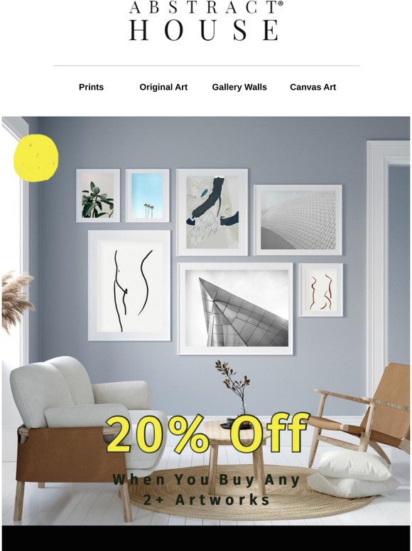 Get 20% Any 2 Or More Artworks!