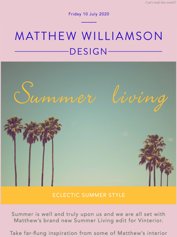 The Summer Living Edit for Vinterior