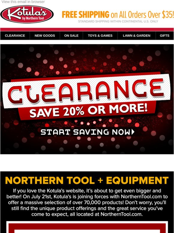 Moving Sale! Plus Free Gift Card When You Shop At Northern Tool