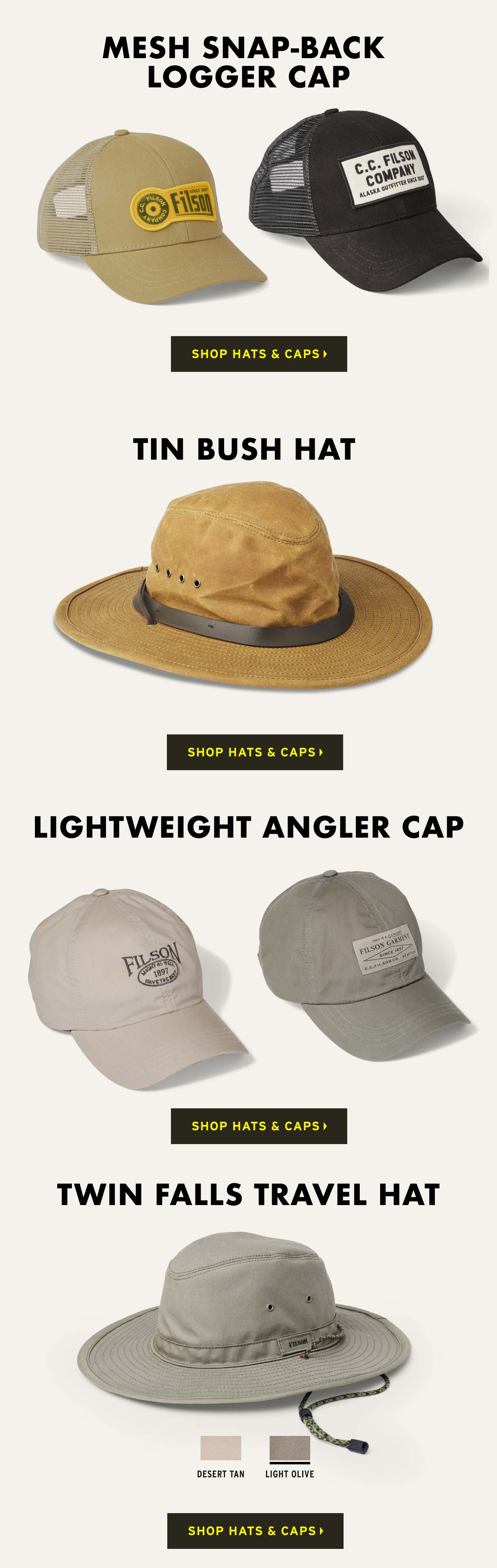 filson angler cap