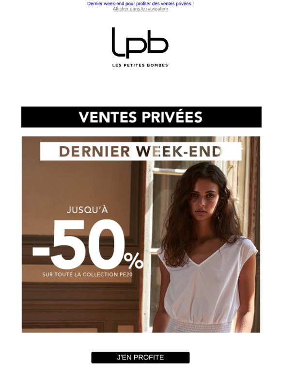 Ventes privées best sale les petites bombes