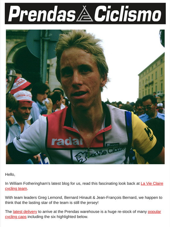 Prendas Ciclismo New Blog La Vie Claire Cycling Team Plus A Big Cycling Cap Delivery Milled
