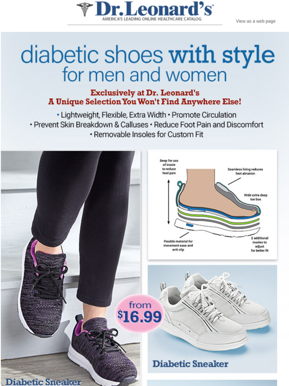 Dr. Leonard's Diabetic Shoes with Style... Exclusively at Dr. Leonard