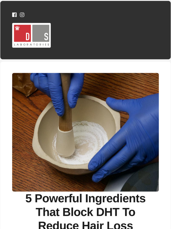 DS Laboratories 5 Powerful Ingredients That Block DHT Milled